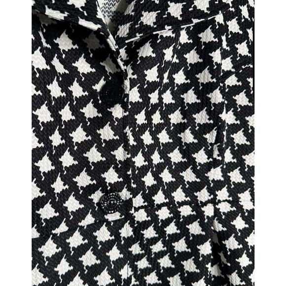 Retro Threads 2XL HoundsTooth 3/4 Bell Sleeves Two Button Closure Classic Jacket - Picture 6 of 6